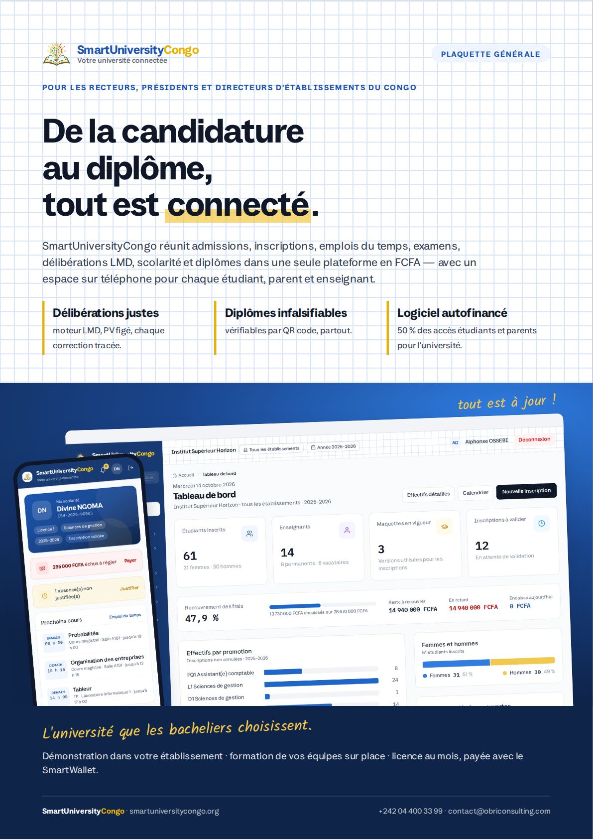 Aperçu : Votre université connectée